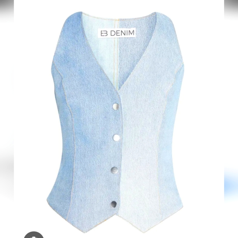 EB Denim Ava Vest Nwt